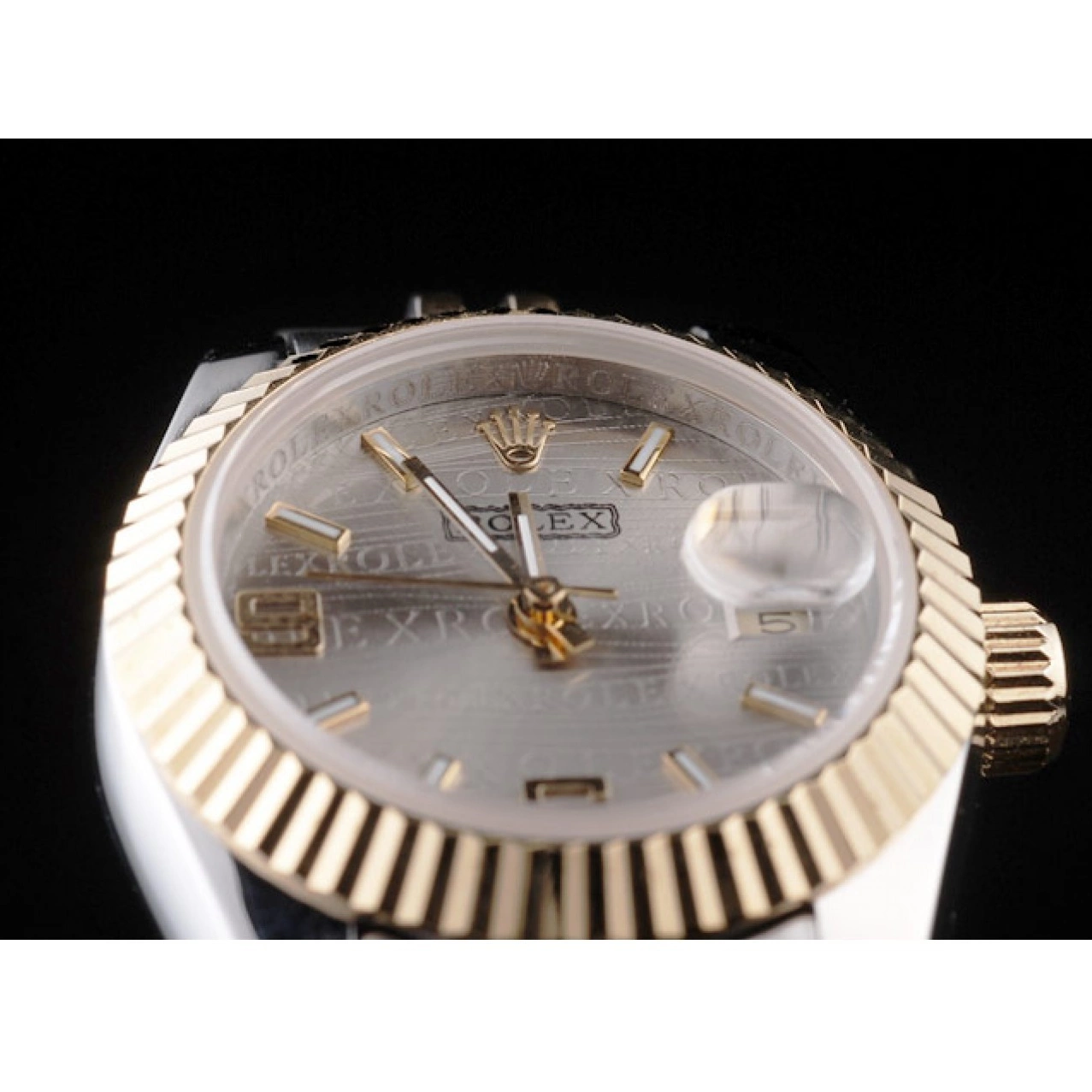 AAA Replica Watches Rolex Steel Two Stainless Gold 98078 Plated Datejust Tone Yellow 0805